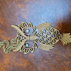 VintageGold Owl Pendant Necklace